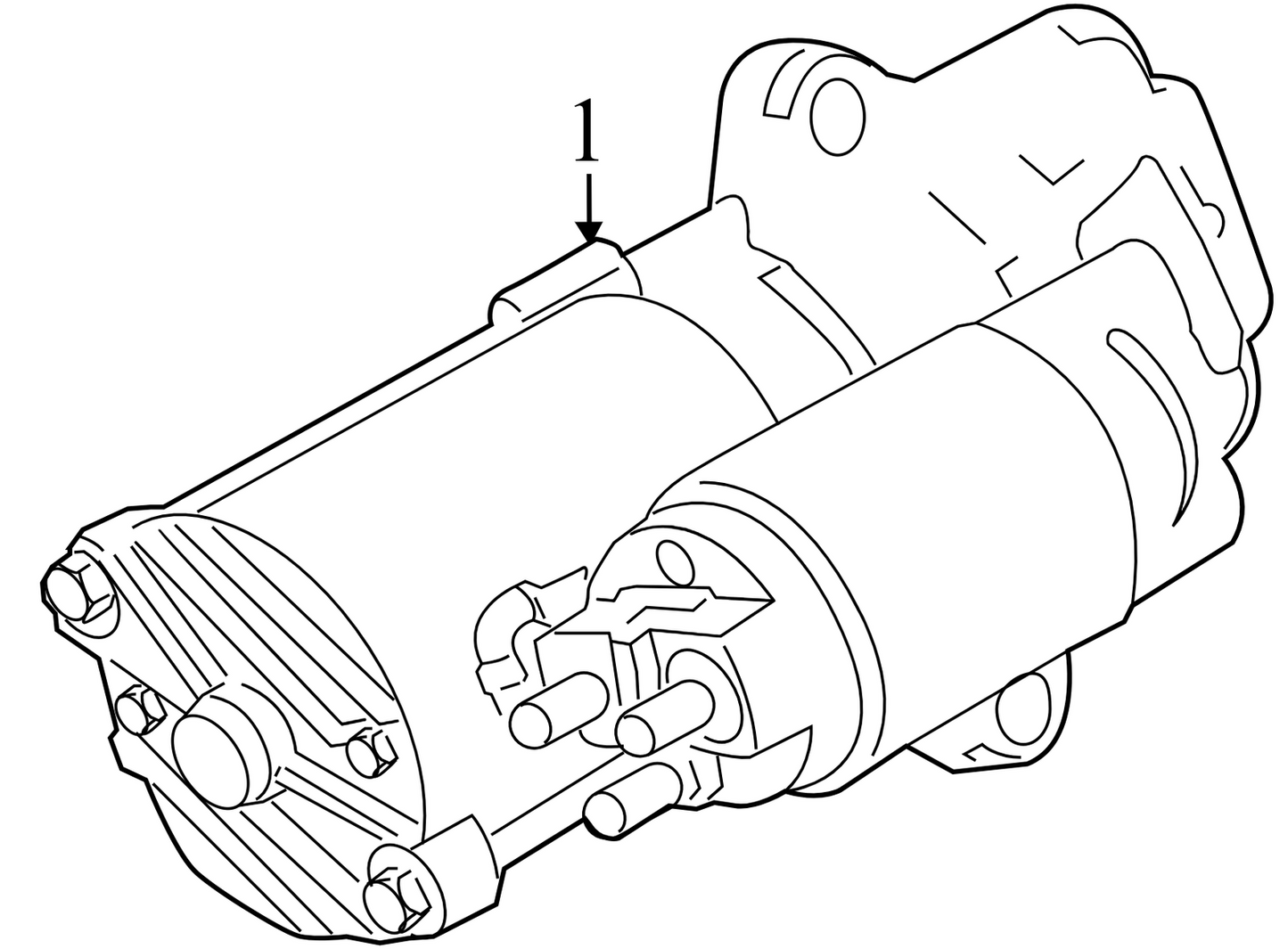 BB5T11000BA 2012-2014 Ford Focus Starter Motor 2.0L Used BB5T11000BA OEM