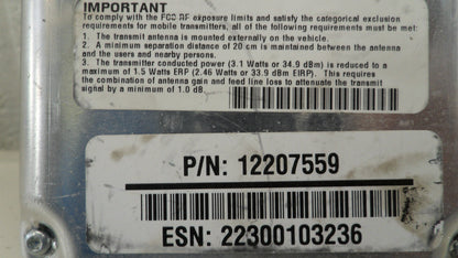 12207559 2000-2005 Buick LeSabre Onstar Wireless Communication Module 12207559 OEM USED