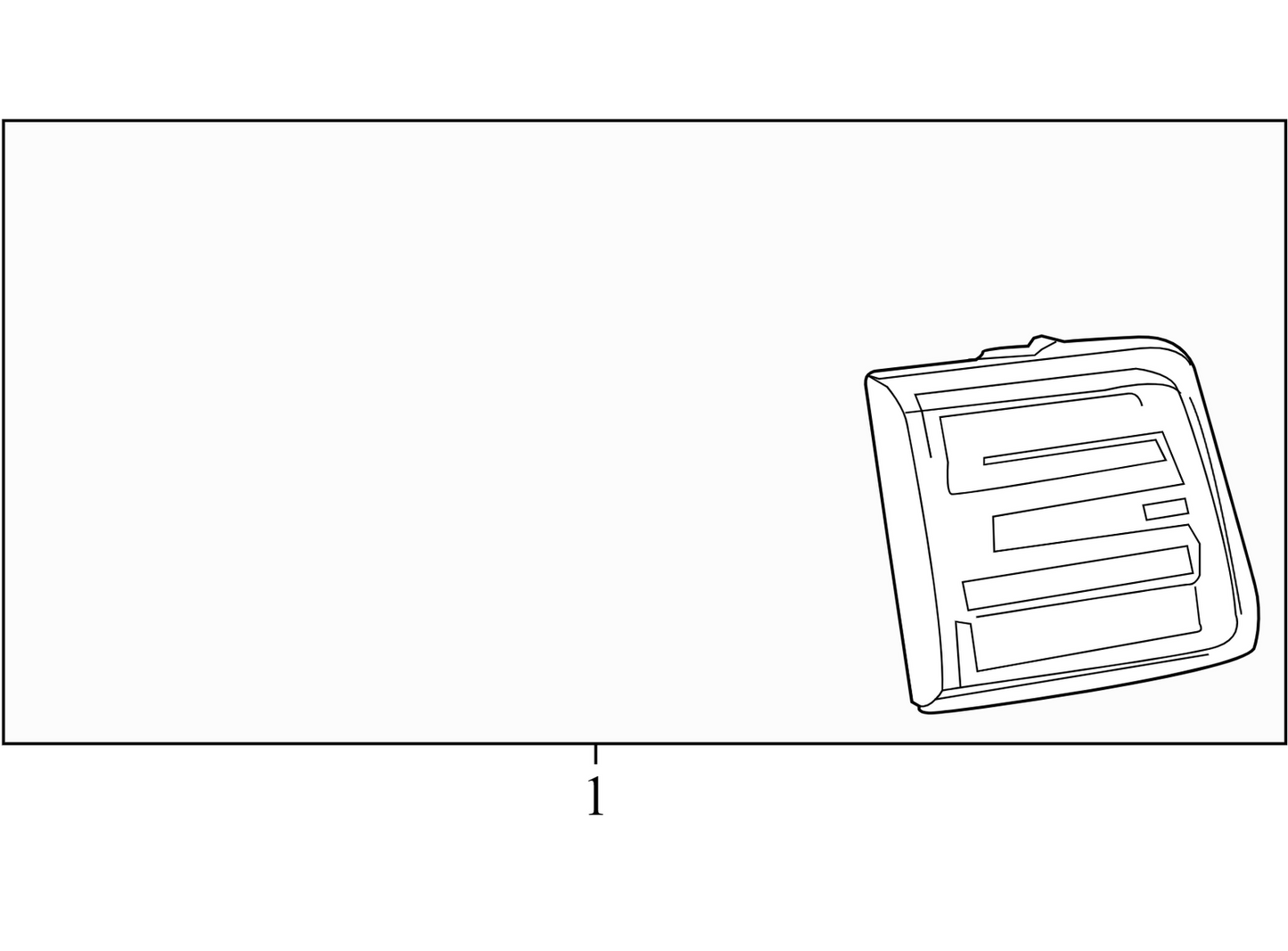 23169323 2013-2017 GMC Acadia Passenger RL Back Up Light Assembly Used 23169323 OEM