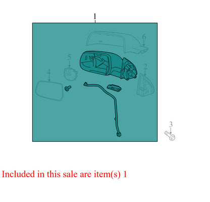22818267 2010-2011 Chevrolet Equinox Driver FL Door Mirror Used 22818267 OEM