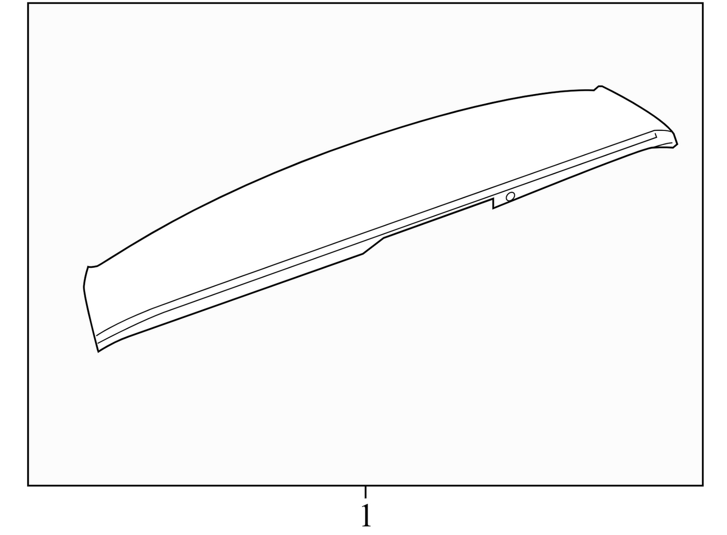 20978952 2009-2012 Chevrolet Traverse Rear Spoiler Used 20978952 OEM