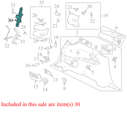 13500014 2009-2012 Chevrolet Traverse FL Floor Jack Used 13500014 OEM