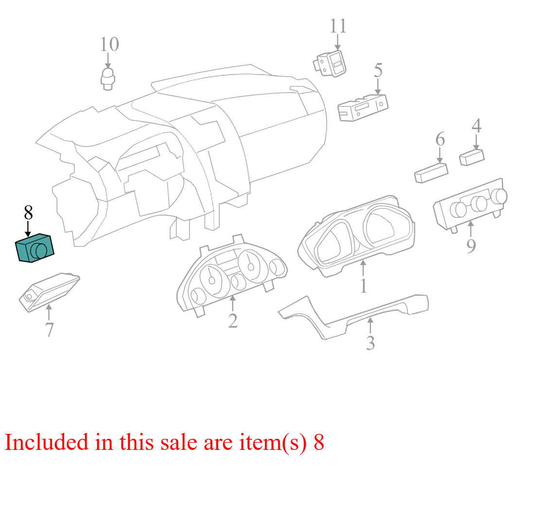 2091945 2009-2012 Chevrolet Traverse Headlight Switch Used 2091945 OEM