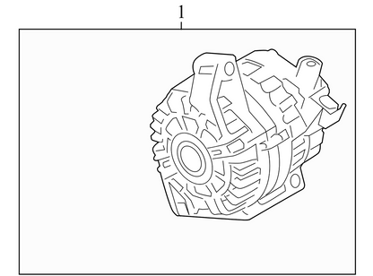 BV6T10300EB 2012-2014 Ford Focus Alternator 2.0L Used BV6T10300EB OEM