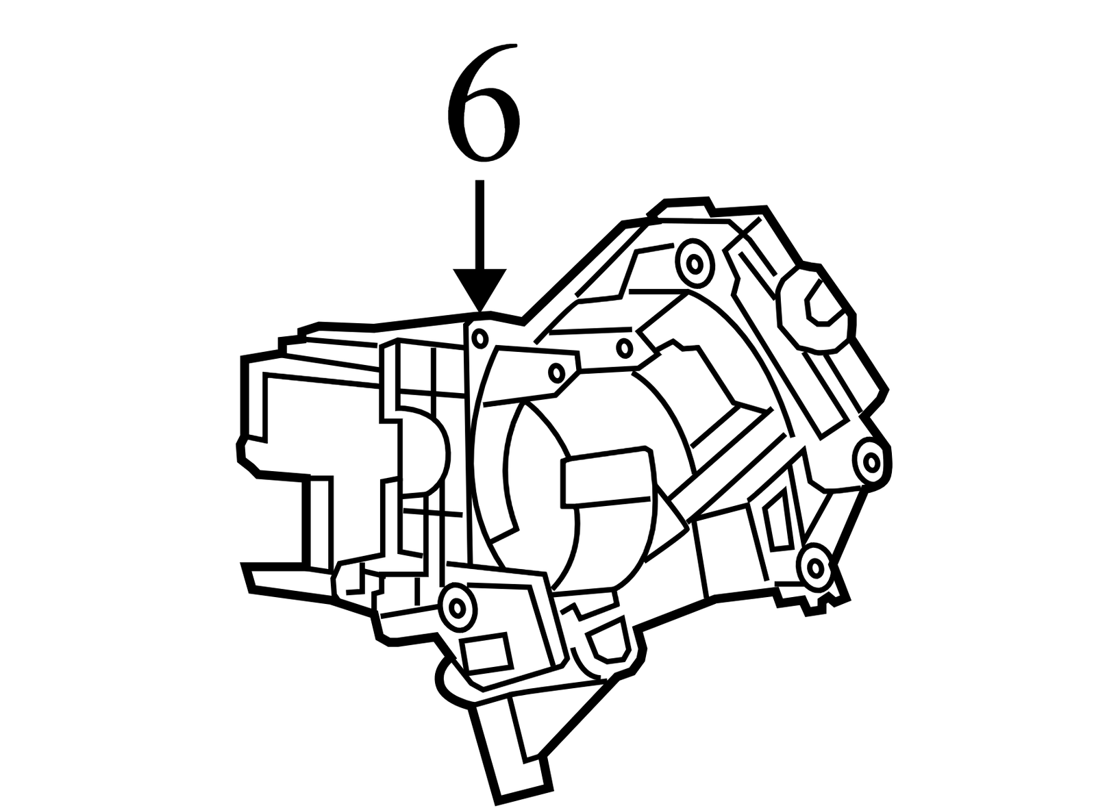 20897749 2010-2015 Chevrolet Equinox Steering Column Switch Housing Used 20897749 OEM