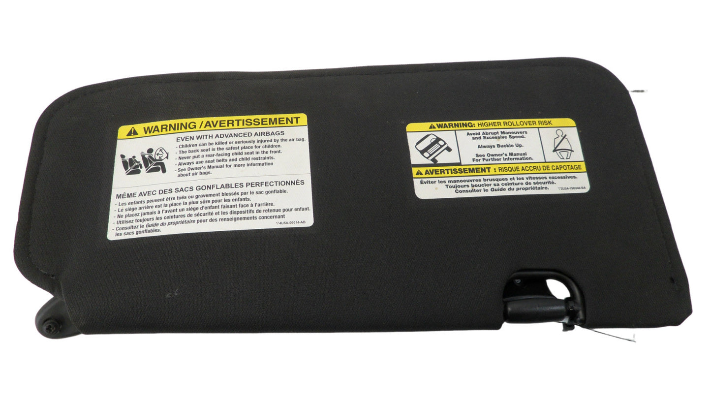 AL8Z7804105NA 2009-2012 Ford Escape Driver FL Sun Visor Used 8L8Z7804104AC OEM