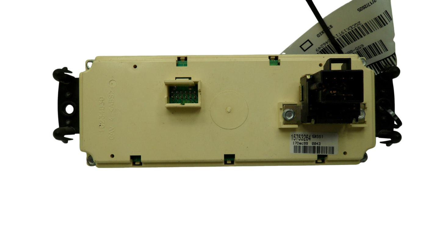 15753264 1999-2002 Chevrolet Silverado HVAC Temperature Control Panel Used 15753264 OEM