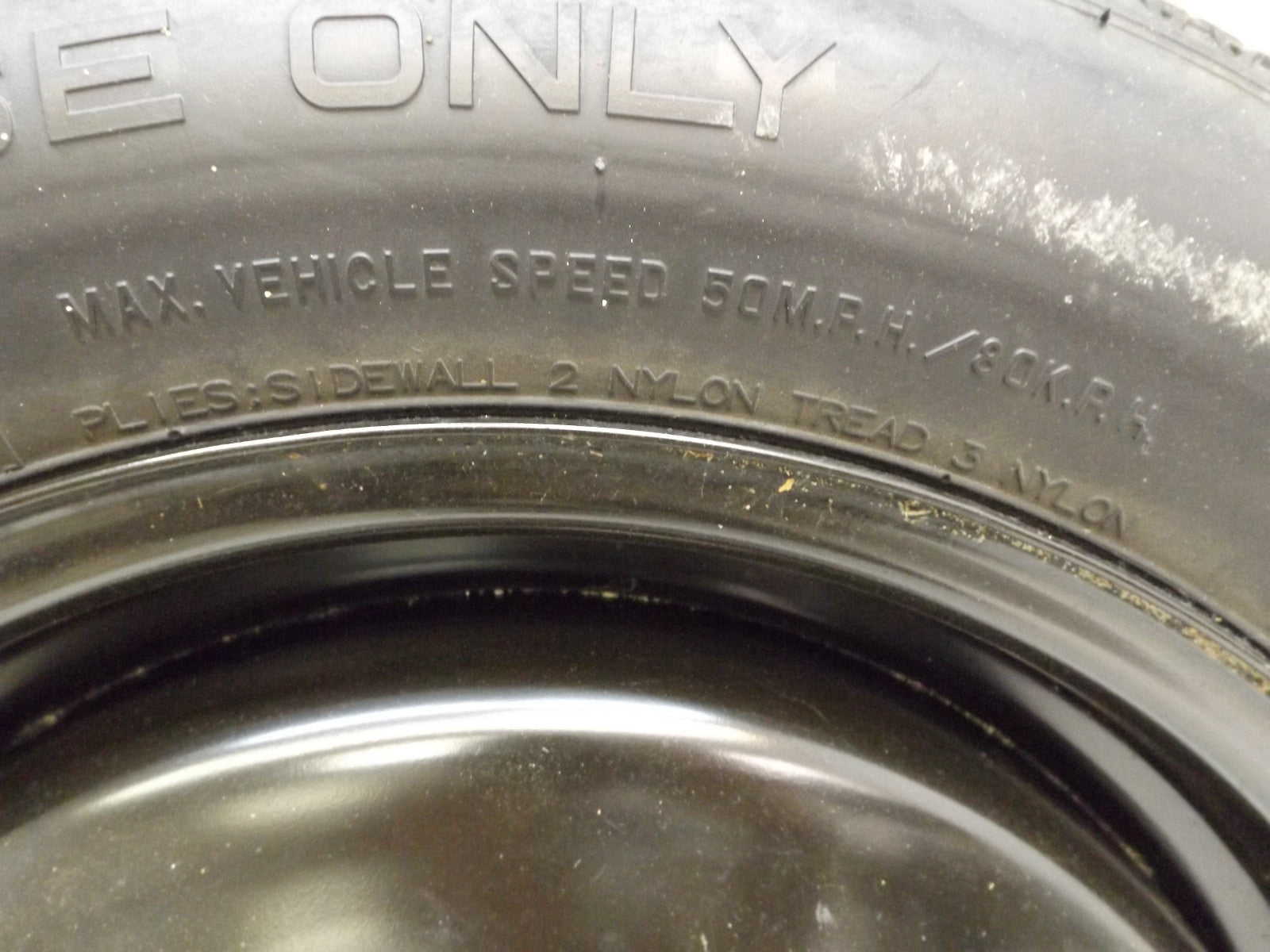 6E5Z1015B 2010-2012 Lincoln MKZ 16" 16x3.5 Compact Spare Tire Used OEM 6E5Z1015B