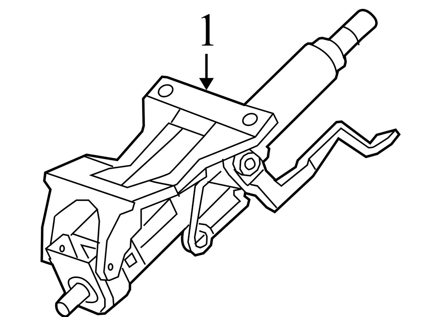 ZFLS879120 2010-2012 Chevrolet Equinox Steering Column Used ZFLS879120 OEM