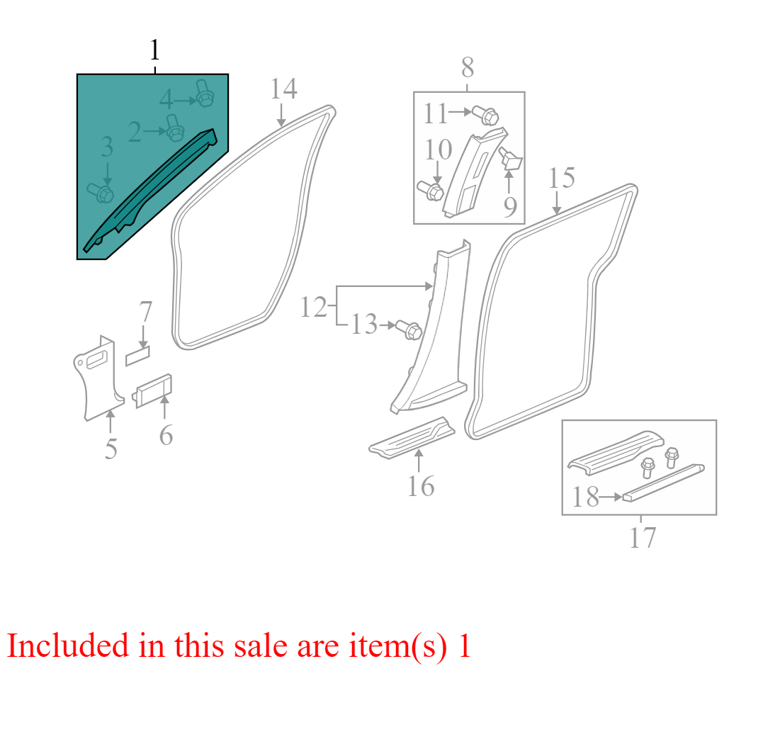 84151SHJA010M1 2007 Honda Odyssey Driver FL Body A-Pillar Trim Panel Used 84151SHJA010M1 OEM