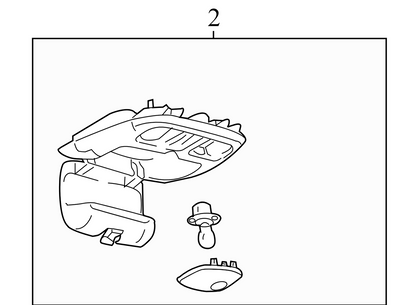 9L8478519A58DAW 2008-2012 Ford Escape Upper Center Overhead Console Used 9L8478519A58DAW OEM