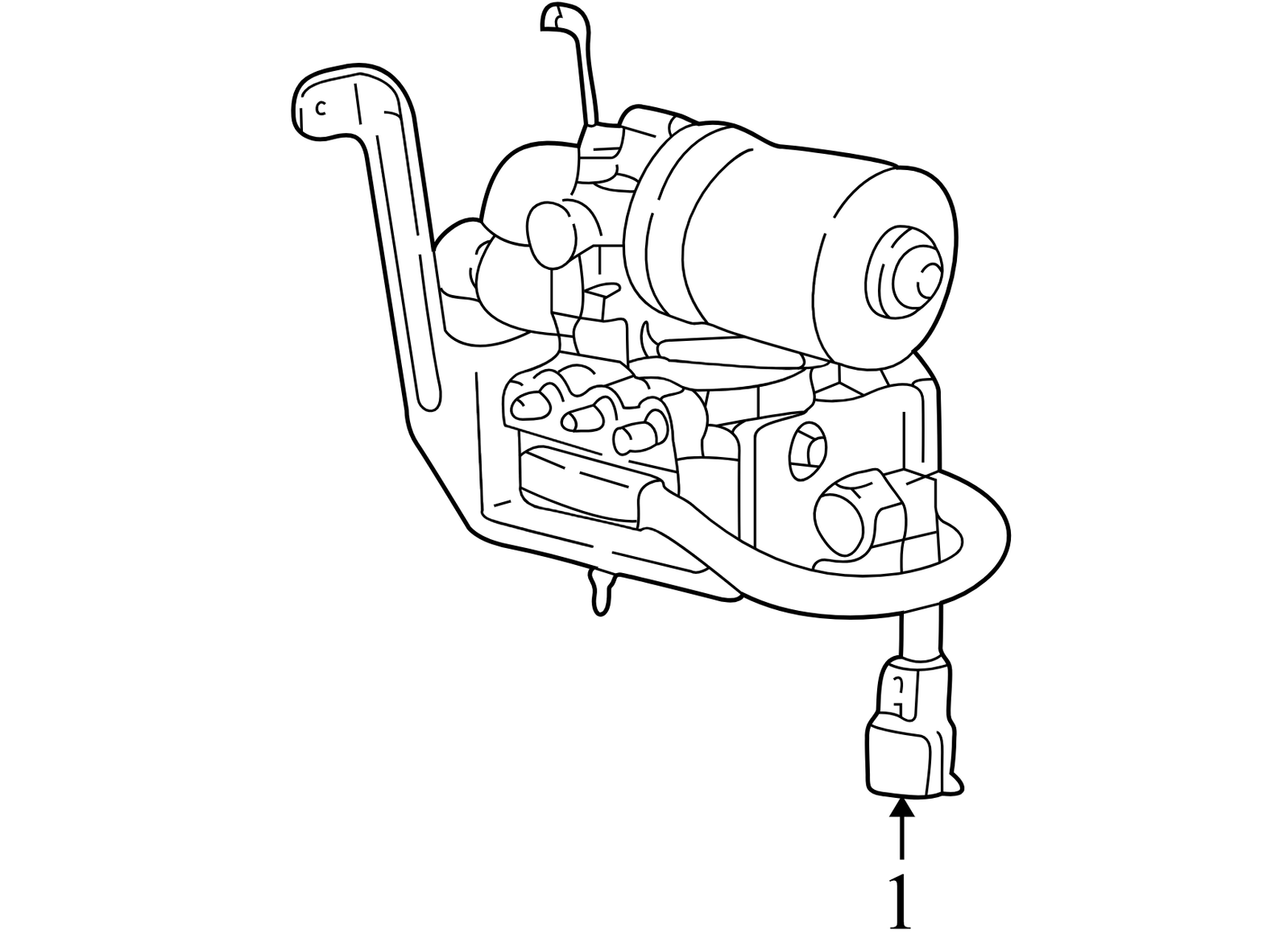 F87Z2C215BA 1998-2000 Ford Ranger ABS Hydraulic Assembly 4.0L Used F87Z2C215BA OEM
