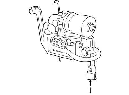 F87Z2C215BA 1998-2000 Ford Ranger ABS Hydraulic Assembly 4.0L Used F87Z2C215BA OEM