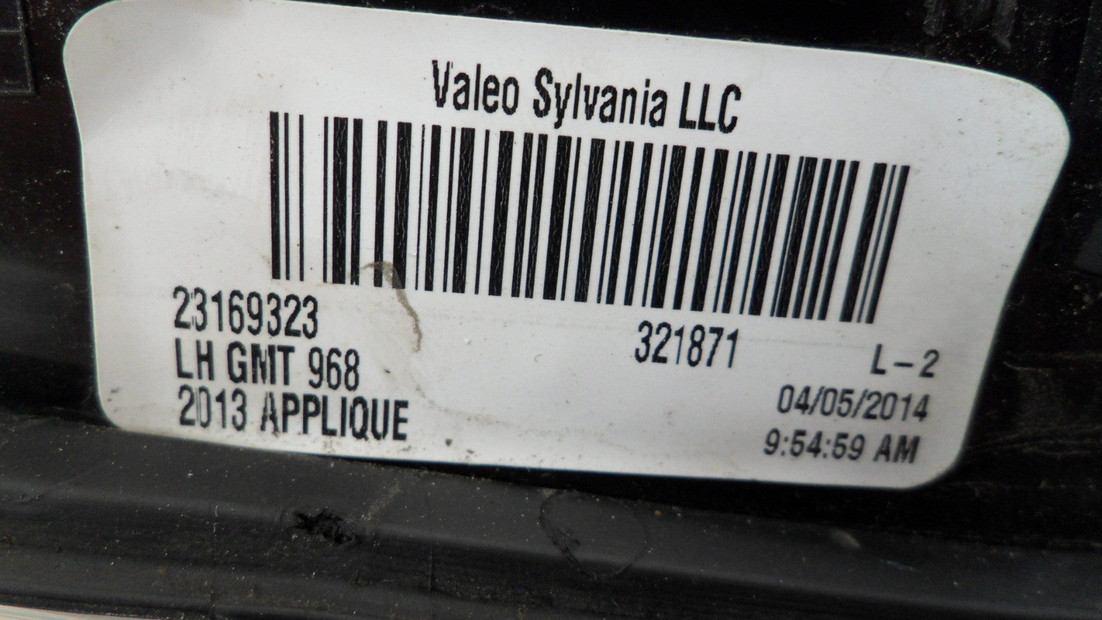 23169323 2013-2017 GMC Acadia Passenger RL Back Up Light Assembly Used 23169323 OEM