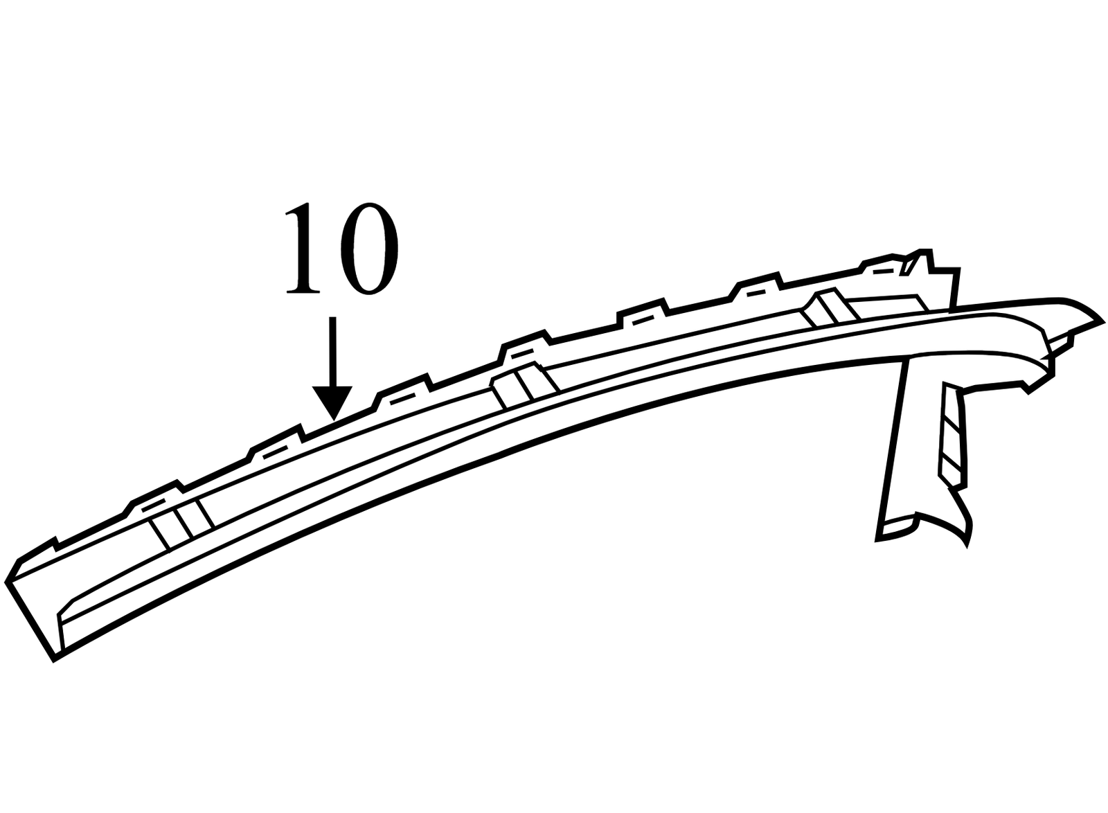 BM5120296AEW 2012-2018 Ford Focus Passenger FR Door Sill Trim Panel Used BM5120296AEW OEM