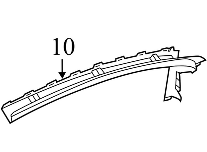 BM5120296AEW 2012-2018 Ford Focus Passenger FR Door Sill Trim Panel Used BM5120296AEW OEM