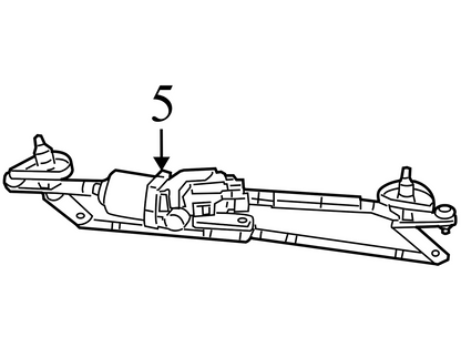 05303827AE 2009-2011 Jeep Compass Front Windshield Wiper Linkage Used 05303827AE OEM