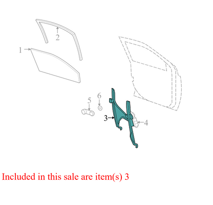 68025465AA 2009-2011 Jeep Compass Passenger FR Window Regulator Used 68025465AA OEM