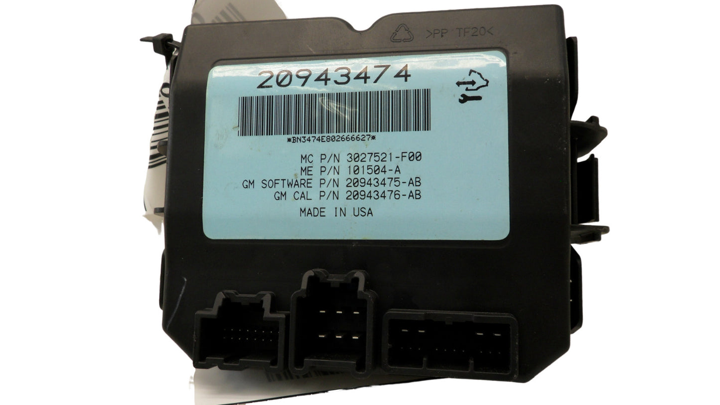 20943474 2011-2015 Chevrolet Equinox Liftgate Control Module Used 20943474 OEM