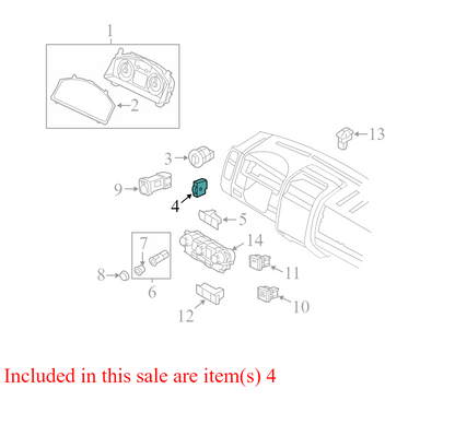 7L1T11691BCW 2008-2012 Ford Escape Headlight Dimmer Switch Used 7L1T11691BCW OEM