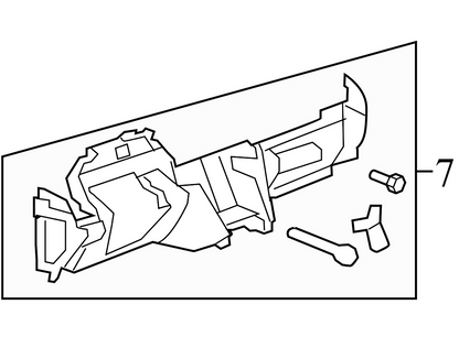 22846326 2014-2015 GMC Acadia Lower Dashboard Panel Used 22846326 OEM