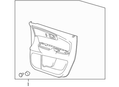 20934728 2009-2012 Chevrolet Traverse FR Door Interior Trim Panel Used 20934728 OEM