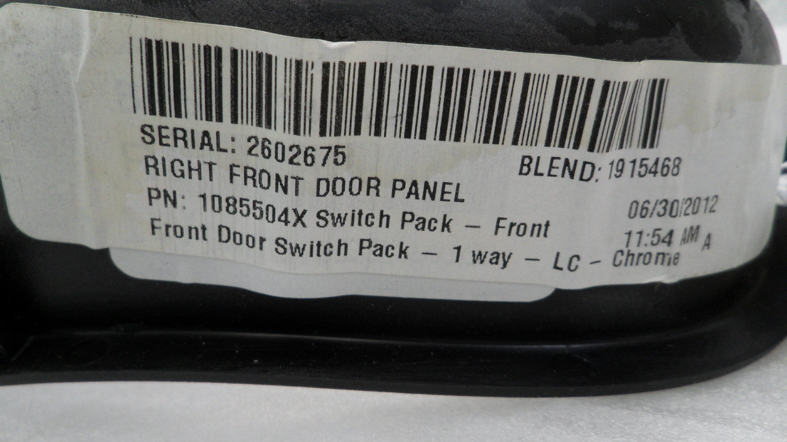 1085504X 2012-2014 Ford Focus Passenger FR Door Window Switch Bezel Used 1085504X OEM