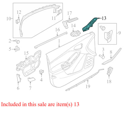 AM5T14A132AA 2012-2014 Ford Focus Driver FL Door Window Switch Bezel Used CV6Z14524AA OEM