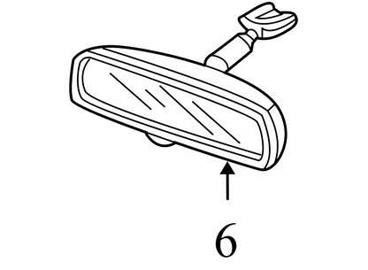 76400SEA305 2005-2010 Honda Odyssey Front Interior Rear View Mirror Used 76400SEA305 OEM