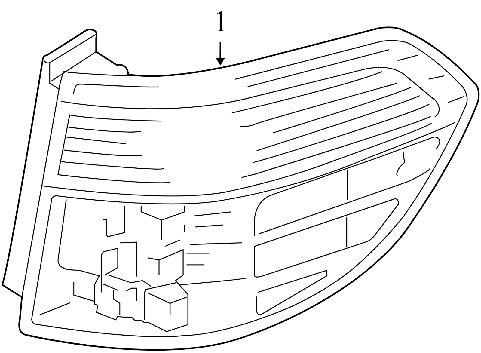 33501SHJA11 2005-2007 Honda Odyssey Passenger RR Tail Light Assembly Used 33501SHJA11OEM